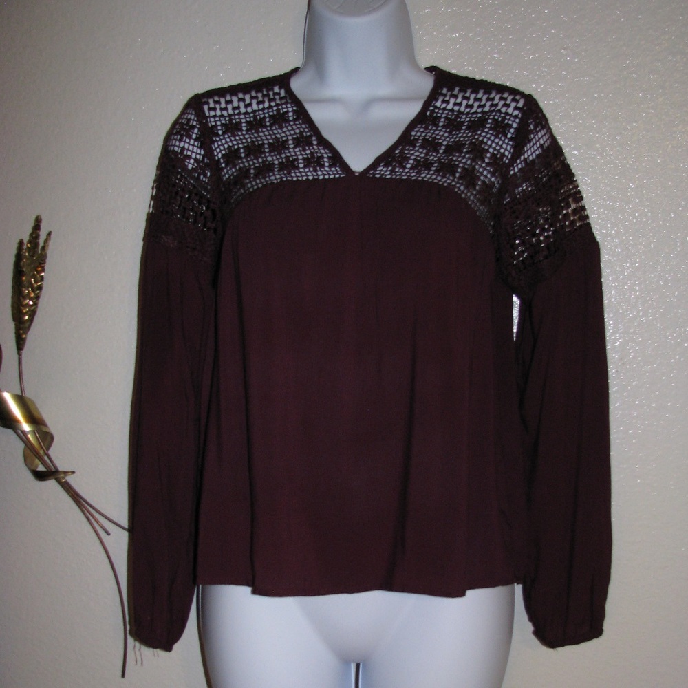 Burgundy Fun Flirty Top